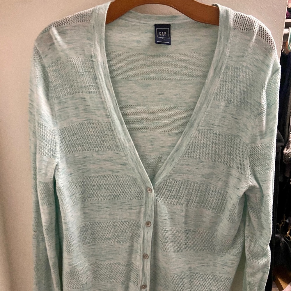 Gap Light Green Cardigan